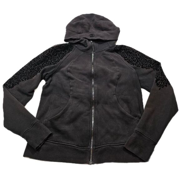 *Special Edition*Rare* Lululemon Scuba Hoodie Women's floral flock- size 12 - Picture 1 of 5